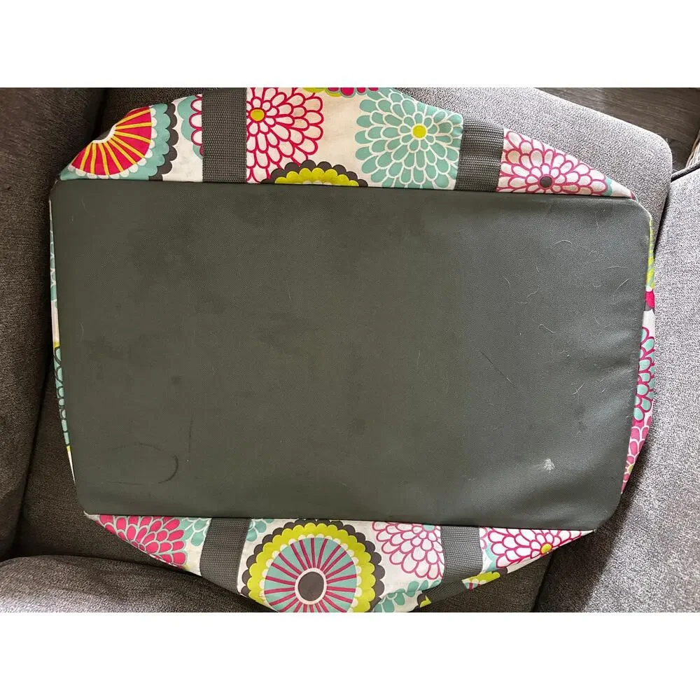 Thirty One Deluxe Utility Tote Bubble Bloom 21.5